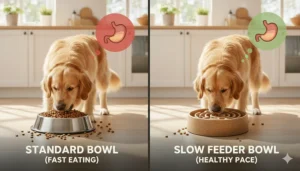 An eco-friendly, BPA-free slow feeder bowl designed for large dogs, highlighting sustainable materials popular in Canada.