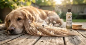 Preparing Canadian pets for outdoor adventures with a long-lasting deodorizing dog shampoo for smelly dogs.