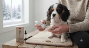 A compact mini paw trimmer for dogs specifically shaped for small breeds and cats in Canadian households.